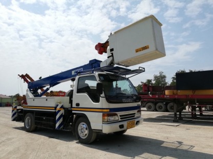 ให้เช่ารถกระเช้าได้มาตรฐานความปลอดภัย - รถเครนนครปฐม - โสภณเครนขนส่ง